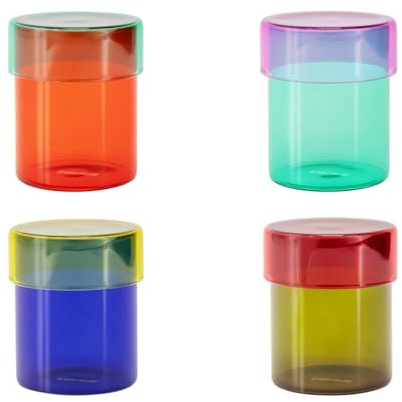Remember Glasdosen-Set Cosima - 4tlg.-Set aus Glas - H 9 cm, Ø 7,5 cm