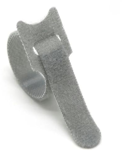 50/100/200 piezas Bridas desprendibles de 150~300 mm Correas de sujeción de plástico reutilizables Envoltura de nailon Paquete de cierre de cremallera Brida de vendaje - Gris - 150 mm x 50 piezas