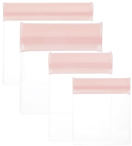 PATIKIL 30Pz Borsa per Gioielli Antitarnish con Zip 4 Misure Rosa