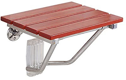 BomDog Klappbare Wand-Duschhocker Wandmontierter Holz-Klapp-Duschsitz Holz-Wechsel-Schuh-Hocker