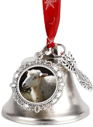 Weihnachtsglocken Hängende Klingelglocke Metall Weihnachtsschmuck Schafglocke Schlitten Weihnachtsbaum Hängende Ornament Anhänger Dekorative Kuhglocken für Feiertagsdekoration