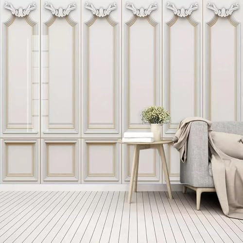 Escultura Tridimensional De Escayola Blanca 3D Papel Pintado Pared Fondos Oficina Sala De Estar Sofá Dormitorio TV Fondo Decoración-250cm×170cm