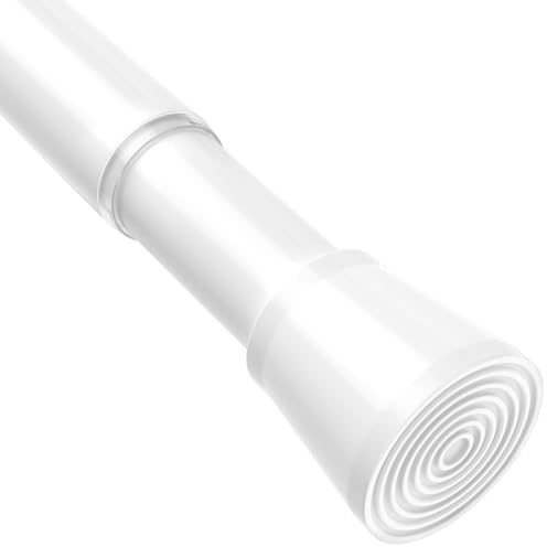 BSYXLSX Gardinenstange ohne Bohren Weiß 71-155 cm – Ø 25 mm 1 Stück Verstellbare Teleskopstange zum Klemmen, für Vorhänge, Duschvorhang& Garderobe