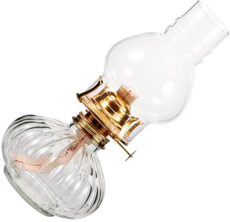 Alipis Vintage Kerosinlampe Dekorative Öllampe für Innenräume Nostalgische Petroleumlampe für Zuhause Wohnzimmer Hochzeit und Partydekoration Sicher