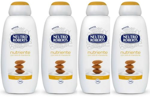 Neutro Roberts pflegendes Duschgel mit Mandelöl, 4er Set, 450 ml