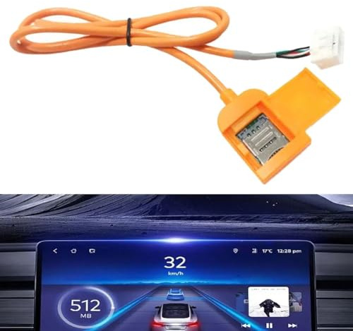 Cavo adattatore per scheda SIM 4G 20P per unità radio stereo Android per migliorare le connessioni di rete, 48,5 cm