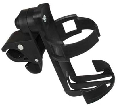 CORHAD Soporte de Taza para Silla Paseo y Bicicleta Plástico Ligero Bloqueo Manual Seguro Portavasos Extraíble para Botellas y Biberones Compatible con Carritos y Bicicletas