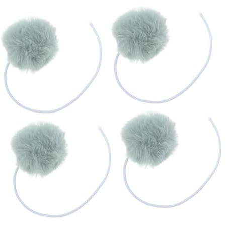 Abaodam Lot de 4 Balles Suspendues pour Chat Interactives avec Clochette Jouet en Peluche Vert Pistache Taille Standard pour Arbre à Chat et Griffoir Jeu Intérieur Adultes