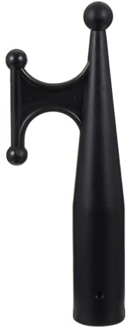 Amosfun Nylon Bootshaken Ersatzaufsatz für Yacht Kajak Schlauchboot Robuste Bootshakenbefestigung Schwarz Langlebiger Schwimmender Haken für Bootszubehör Kompatibel mit 28mm Stangen