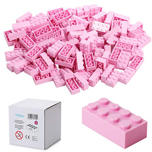Katara 120 Bausteine 4x2, Kompatibel Zu Allen Anderen Herstellern, In Vielen Farben Erhältlich - Rosa/Pink