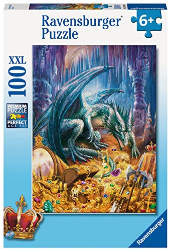 Ravensburger Kinderpuzzle - 12940 Der Höhlendrache - Fantasy-Puzzle für Kinder ab 6 Jahren, mit 100 Teilen im XXL-Format