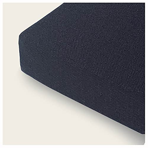 Cojín Banco Jardín Almohadón Almohadilla Silla Patio,8cm Espesar Esponja Acolchada Cojín De Banco,Interiores Aire Libre Swing Banco Asiento,Varios tamaños y colores-Negro 150x35x8cm(59x14x3.2in)