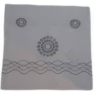 Juego, Set 4 Tapetes, Manteles de Mesa Individuales, Tapetes Individuales Kit 4PCS, Tapete Color Blanco y Plata, Tapete 40x40cm 4UDS