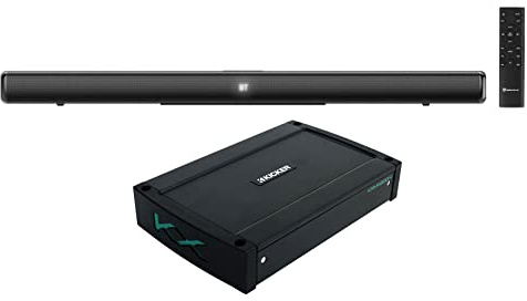 KICKER 48KXMA8004 800w 4-Channel Marine Boat Amplifier+Home Soundbar KXMA800.4