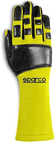 Sparco 00131810GF GUANTES TIDE MECA TALLA 10 AMARILLO FLUO