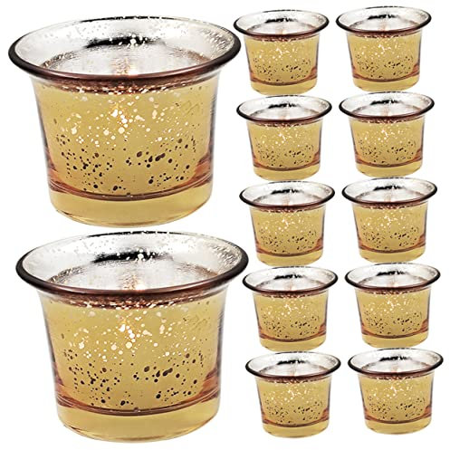 Uonlytech 12stücke Glaskerzenhalter Mit Tropfschutz Für Kerzen Kerzenbecher Aus Glas Kerzenhalter Für Kerzenständer Dekorative Kerzenbecher Für Tischdekoration
