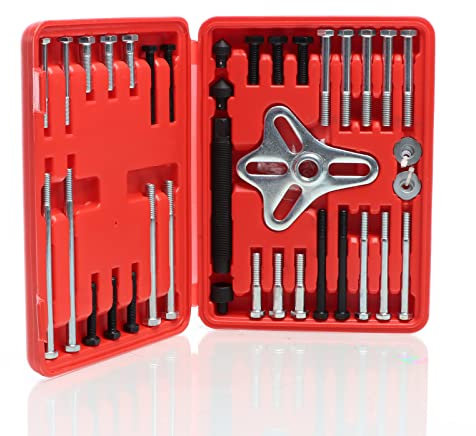 XPOtool Set universale di 46 pz per estrazione volante, acciaio, Estrattore smorzatori di vibrazioni