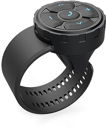 Bluetooth Fernbedienung Auto, IPX67 wasserdicht Medientaste Fernbedienung | BT 5.3 Chip Medien Fernbedienung, IPX67 wasserdicht, kompatibel mit iPhone Samsung Galaxy Android, für Auto Fahrrad Motorrad