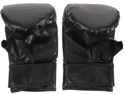 HANABASS 1paar Kickboxing Handschuhe Für Training Schutz-Handschuhe Für Boxen Und Sparring Erwachsene Und Halbfinger-Design Strapazierfähiges Pu-Material
