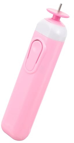 NUOBESTY Electric Quilling Paper Pen Portable Pink Plastic Quilling Tool with Ergonomic Design Comfortable to Use for DIY Paper Crafts