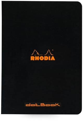Rhodia 119186Cpack 10 Notizhefte A5 48 Blatt dot Lineatur Schwarz