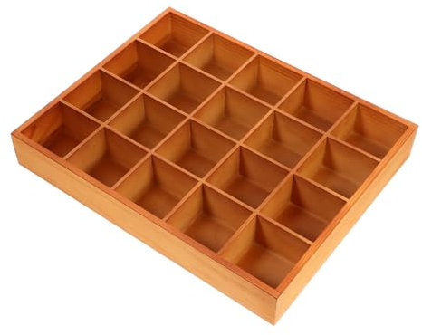 WHAMVOX Holzboxen Mit Fächern Für Schmuck Und Schlüssel Organizer Box Aus Holz Zum Organisieren Von Kleinen Gegenständen Holztablett Zum Verstauen Von Kosmetik Und Toilettenartikeln