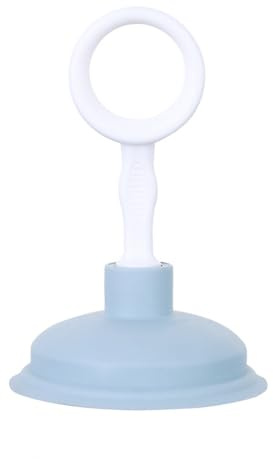 HERCHR Sink Plunger, Small Drain Plunger Sink and Drain Plunger Mini Home Plunger Plunger Unclogging Tool for Kitchens, Baths and Showers(Blue)