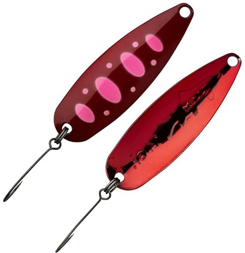 Illex Cuiller Ondulante Cuillère native – 5,8 cm – 9 g – Rose Rouge Yamame – Coulant – 16615