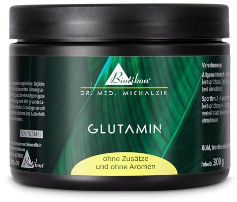 Glutamin Pulver nach Dr. med. Michalzik - veganes L-Glutamin - von Biotikon®
