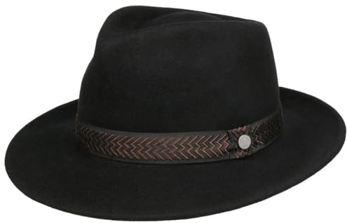 LIERYS Monteco Bogart Wool Fedora Felt Made in Italy Men Autumn Winter