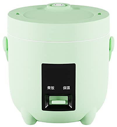 Cuociriso, Mini Cuociriso 1 Persona Cuociriso Elettrico Multicooker con Pentola Riso Antiaderente Rimovibile