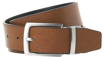 JACK & JONES Men's Jacrio Reversible Leather Belt Noos, Black, Numeric_90, black, numeric_90