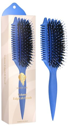 Bounce Curl Volume EdgeLift Brush, 5-in-1 Tool for Volumized, Defined Curls, Waves & Coils - Blue
