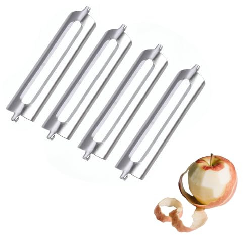 4 Stück Schäler Ersatzklinge für Tupperware Sparschäler, Wasserdichte Ersatzklingen,die langlebig und sind, Geeignet für Gemüse, Obst und Kartoffeln