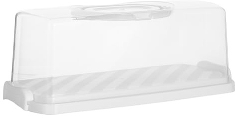 Sosoport Reusable Portable Loaf Bread Storage Box Multi Function Cake Carrying Case with Hand Held Design for Outdoor Parties and Picnics Airtight Closure for Freshness Material