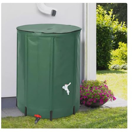 Barile pieghevole per la raccolta dell'acqua piovana da 1000 litri Serbatoio di raccolta dell'acqua in PVC ecologico Sistema di stoccaggio dell'acqua da giardino Efficiente Soluzione di gestione