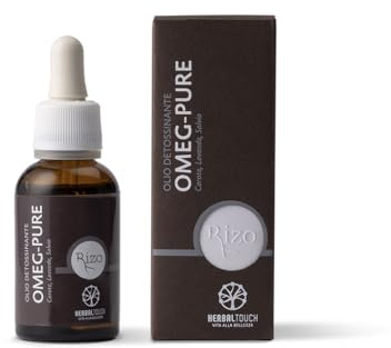 Herbal Touch Omeg-Pure 30 ml entgiftendes und ausgleichendes Gesichtsöl mit Omega 3-6-9, Karotte, Lavendel und Salbei, ideal zur Reinigung und Beruhigung unreiner und empfindlicher Haut