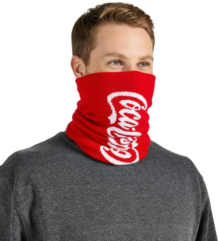 The Gift Scholars Cache-cou Coca-Cola rouge sous licence officielle – Cache-cou unisexe chaud et polyvalent pour sports de plein air