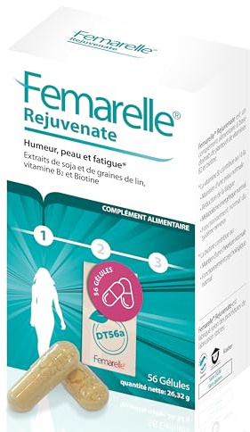 Femarelle Rejuvenate – Humeur, fatigue, peau et cheveux | Une formule quotidienne ciblée pour accompagner les changements féminins avec confiance