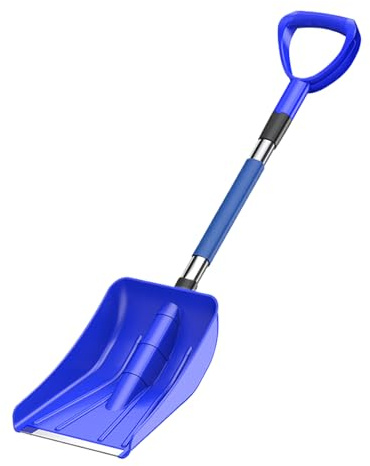 Pala da neve telescopico ergonomico regolabile attrezzi da giardinaggio - pala da neve per auto - per scavare pulire sentiero invernale cortile prato esterno garage piattaforma camion veicolo