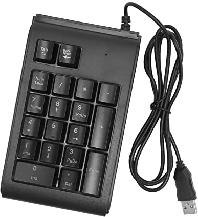 BONKZEBU Tastierino Numerico Meccanico Cablato USB Compatto per OS X Portatile per Contabili ABS Blu, Viola, Rosso (#1)