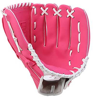Drfeify de Béisbol para Niños Guante de Práctica de Mano Izquierda de Cuero PU Duradero 10.5 11.5 12. Pulgadas para Jóvenes y Adultos (11, Pulgadas)
