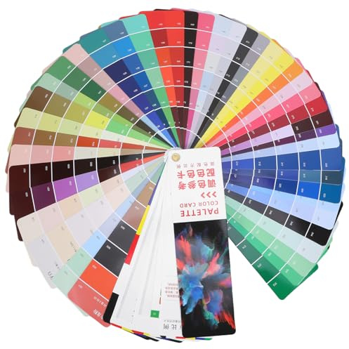 Cabilock Paint Color Sample Card 385 Shades Palette Guide for Artists, Colour Chart and Mixing Formula Reference for Design, Illustration Art Projects