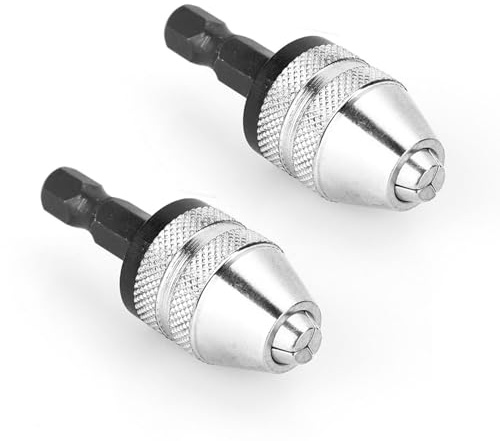 Aramox Adaptador de Portabrocas sin Llave, 2 uds., para Controlador de Impacto, Convertidor de Herramientas Eléctricas
