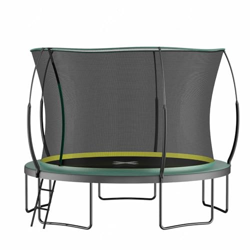 Gartentrampolin 366cm Trampolin Ohne Federn Federloses Federloses Sicher, GeräUscharm Gartentrampoline FüR Kinder Und Erwachsene