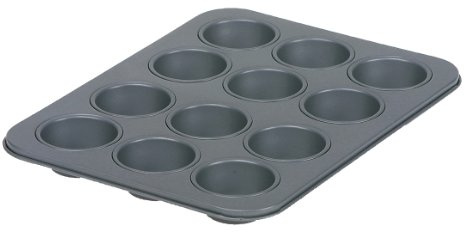Dexam 17841403 Non-stick 12 cup Mini muffin pan Carbon steel, Grey
