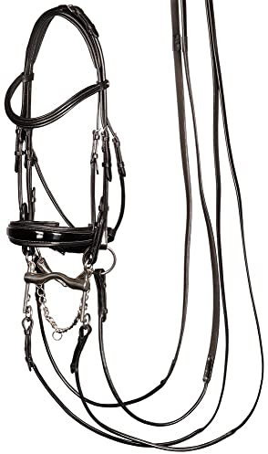Harry's Horse Hoofdstel S&T Grand Prix, Farbe:schwarz, Größe:cob
