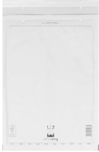 verpacking 50 Luftpolstertaschen Versandtaschen Luftpolsterumschlag I9, Innenmaß: 300 x 445 mm, Weiß Versandverpackung Polsterumschläge selbstklebend geeignet für DIN A3