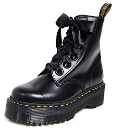 Dr. Martens Damen Dr. Martens winter boots bovver boots, Black Buttero, 39 EU