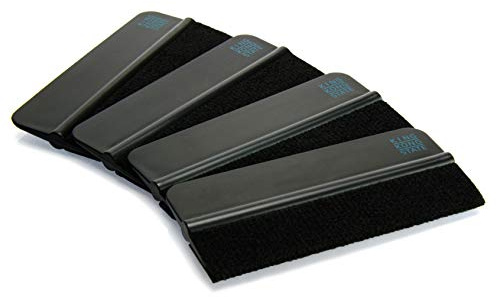 Rakel 4er Pack von KING KONG STATE - hochwertige Folien-Rakel mit Filzkante 10 x 4,5 cm